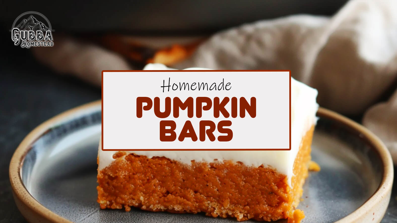 Homemade Pumpkin Bars - Gubba Homestead