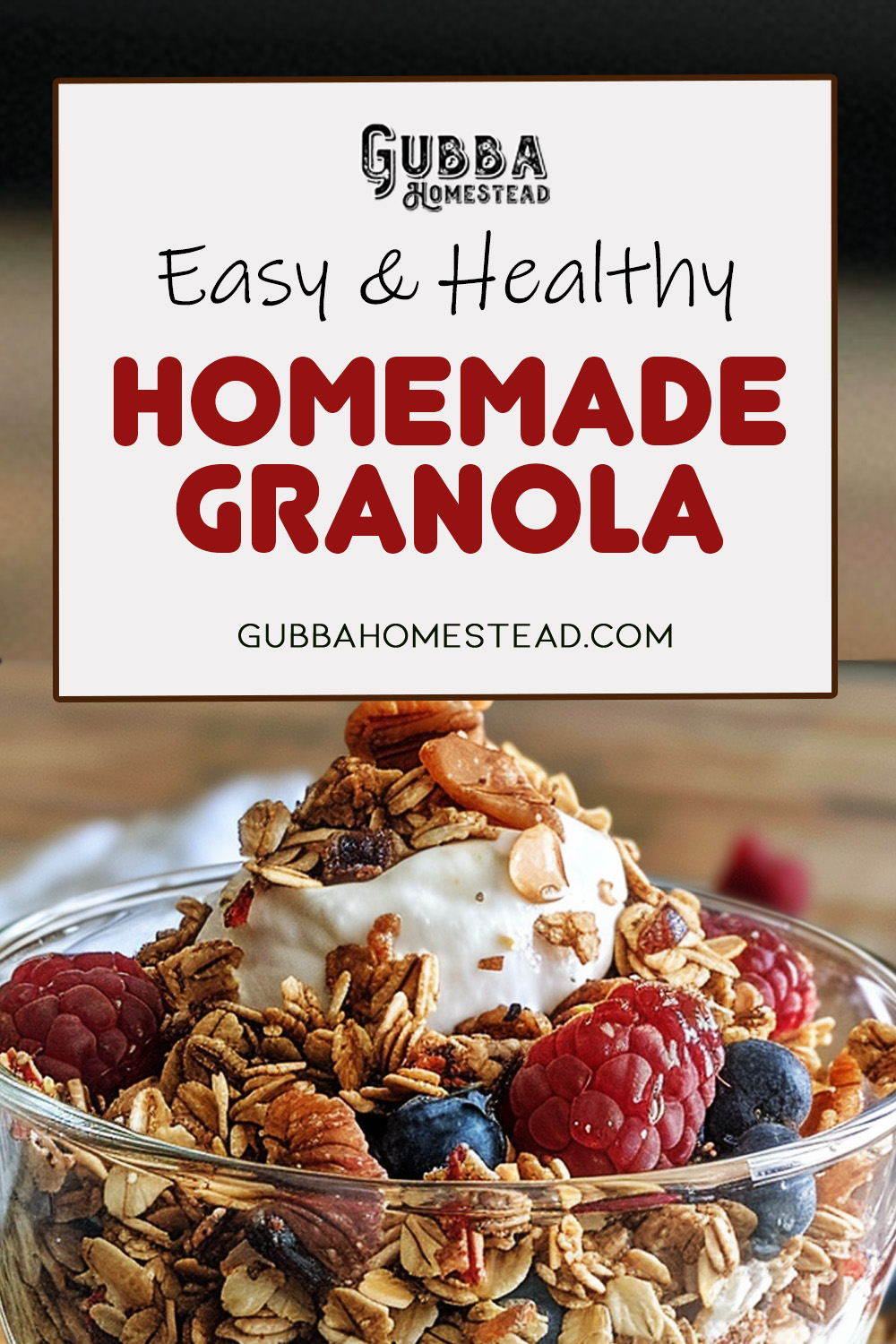 Easy and Healthy Homemade Granola