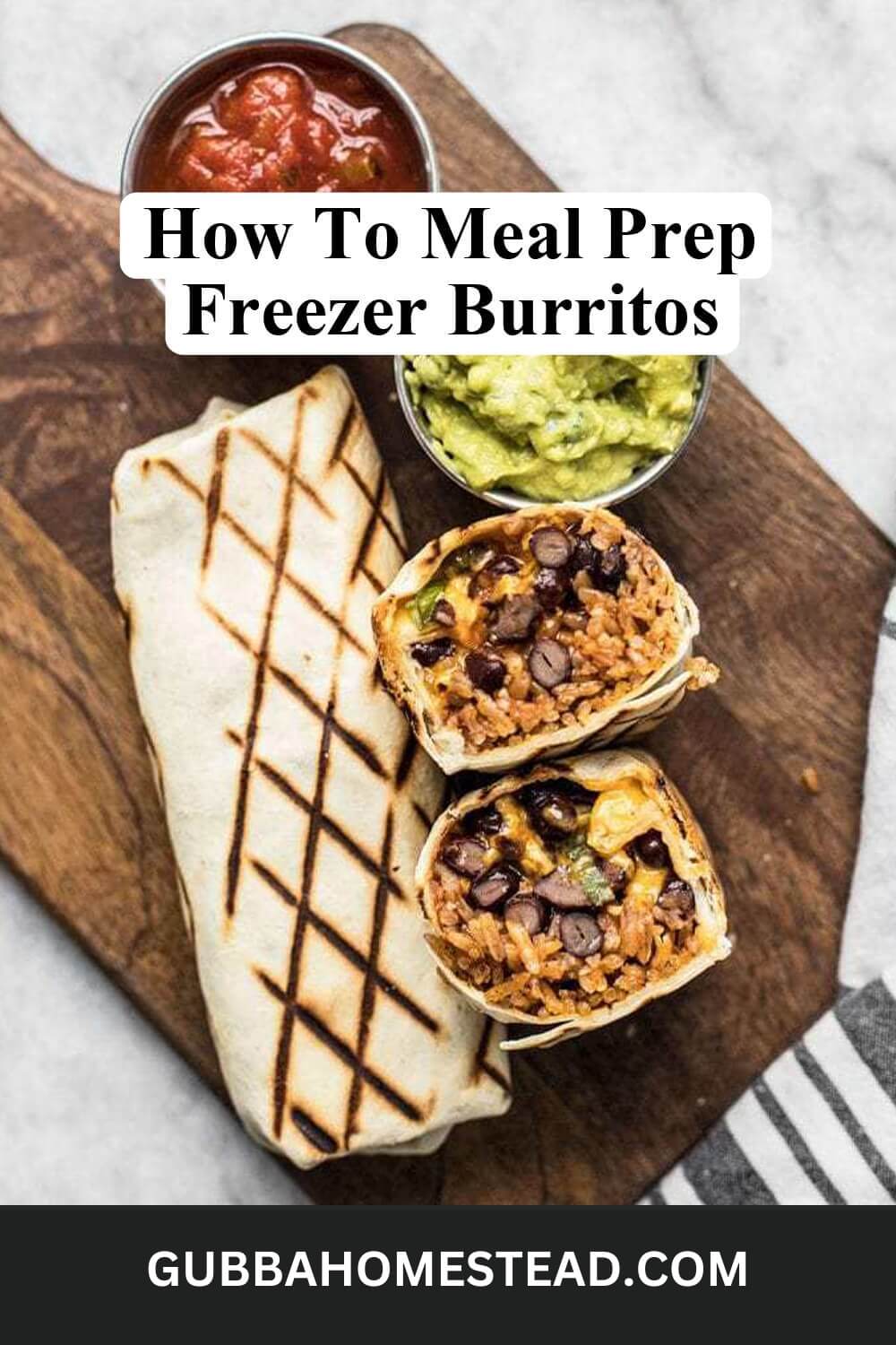 Meal Prep Vegetarian Freezer Burritos