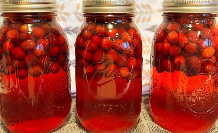 canned cranberry juice
