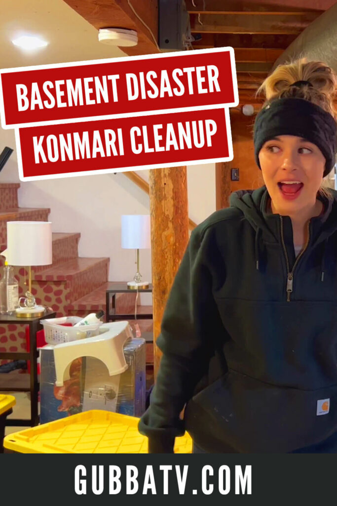 Basement Disaster KonMari Method Cleanup