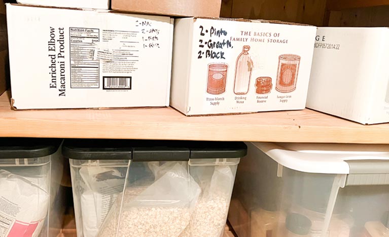 long term food storage in containers