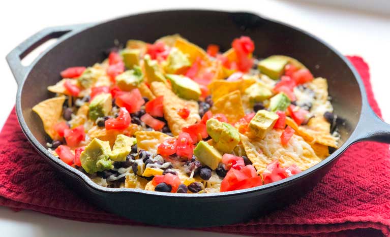 cast iron nachos