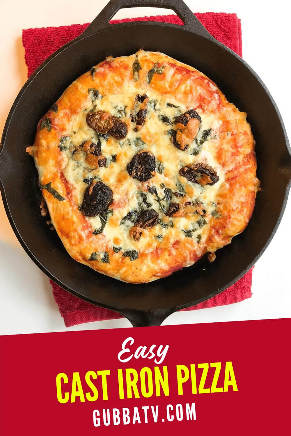 Easy Cast Iron Pizza