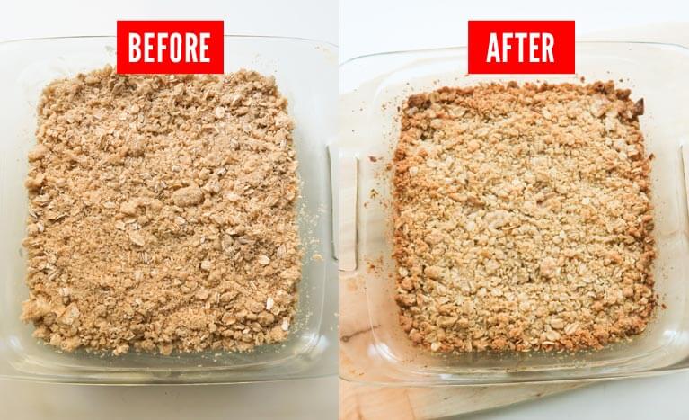 cherry bars before and after