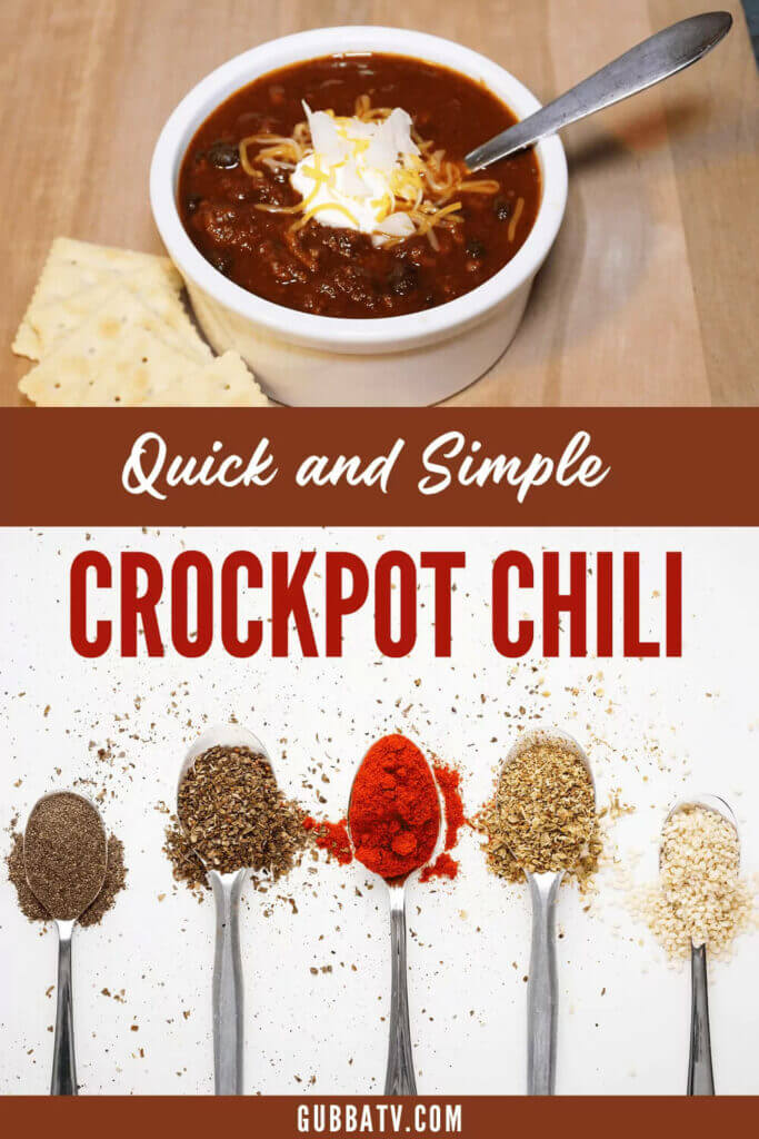 Quick and Simple Crockpot Chili