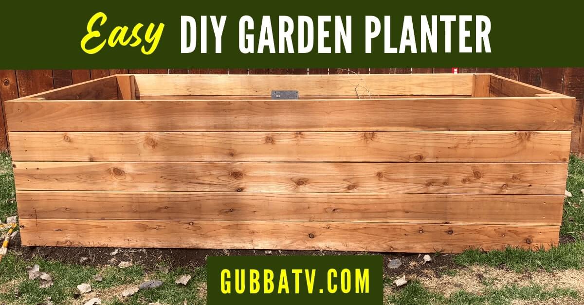 Easy DIY Garden Box Planter - Gubba Homestead