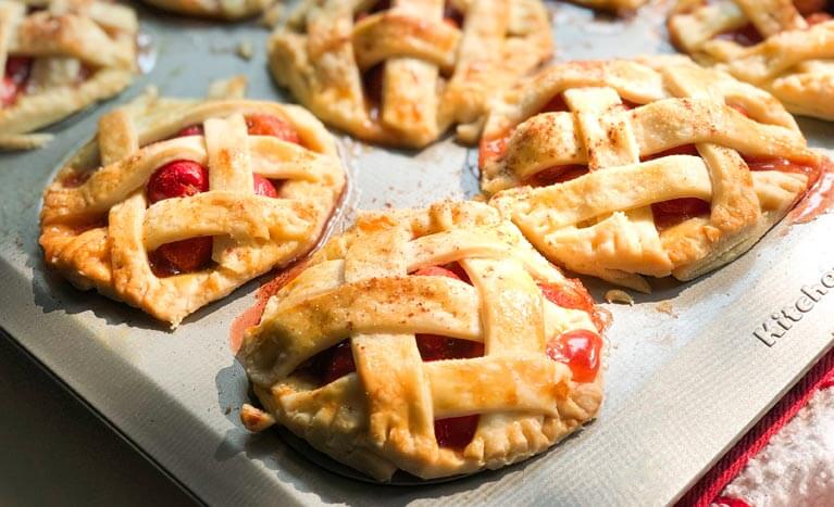 small cherry pies