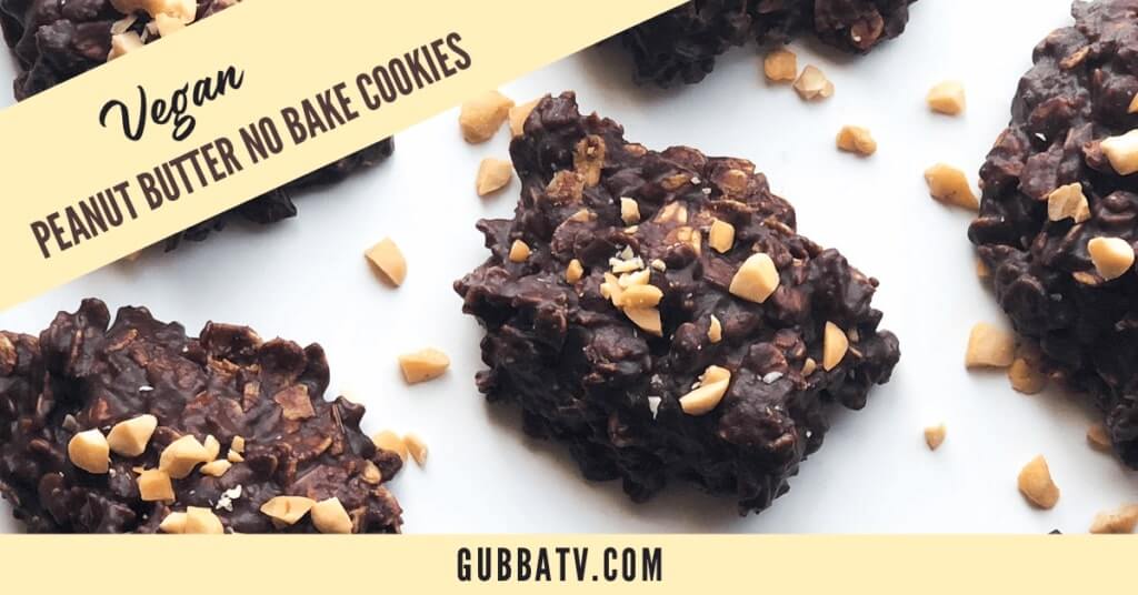 Vegan Peanut Butter No Bake Cookies - Gubba Homestead
