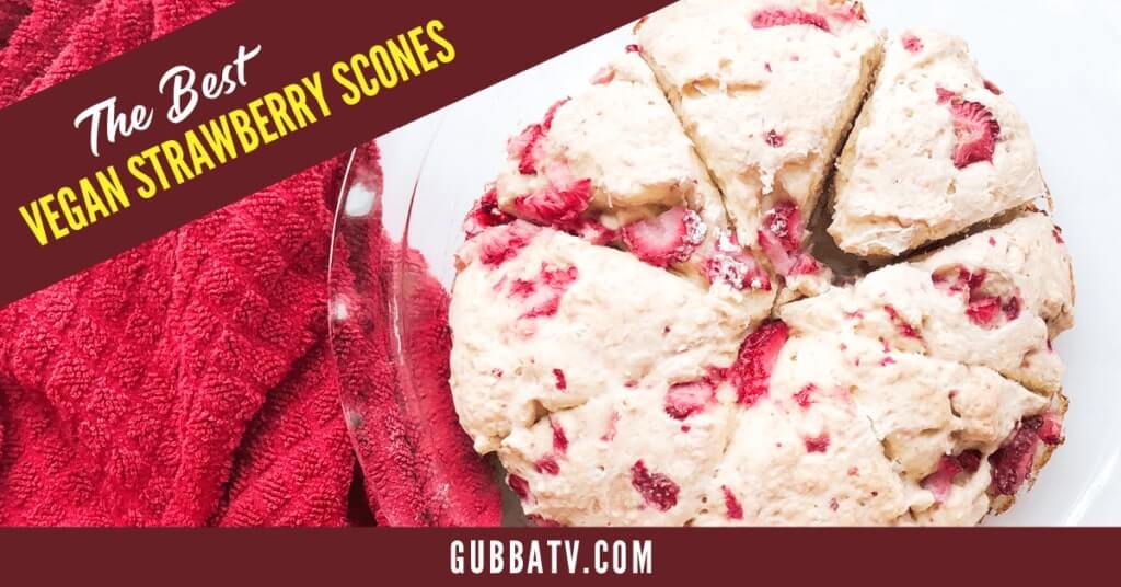 The Best Vegan Strawberry Scones - Gubba Homestead