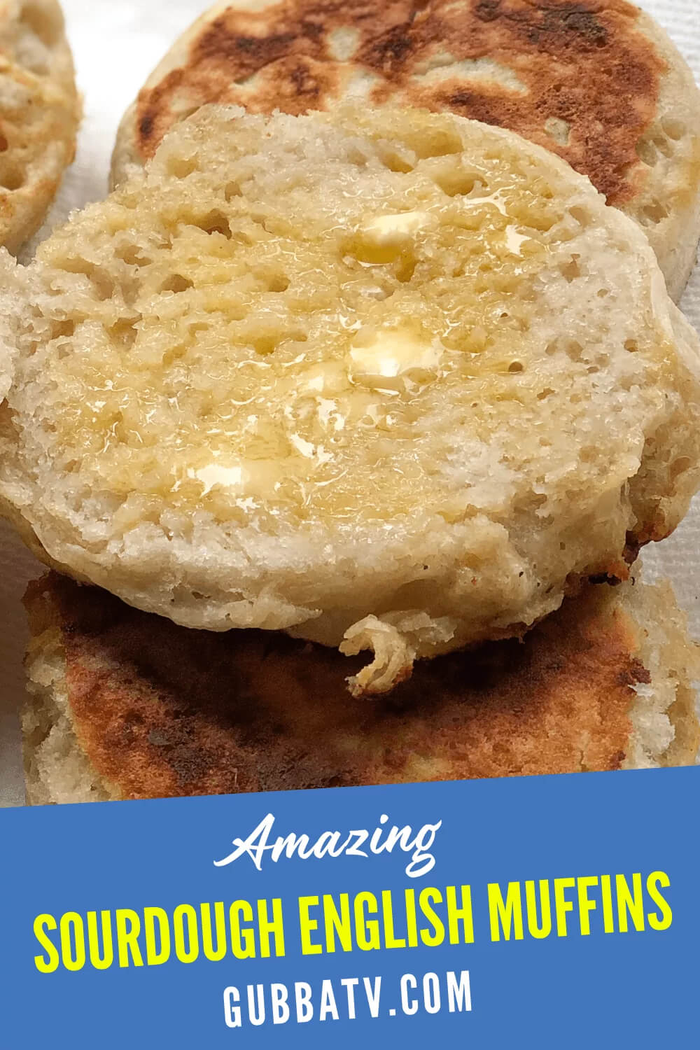 Amazing Homemade Sourdough English Muffins