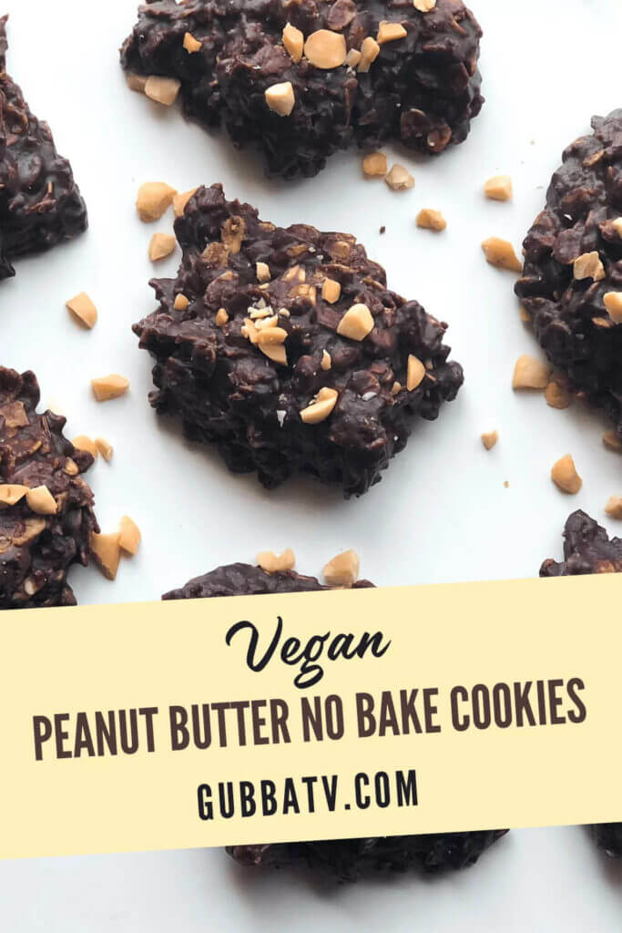 Vegan Peanut Butter No Bake Cookies