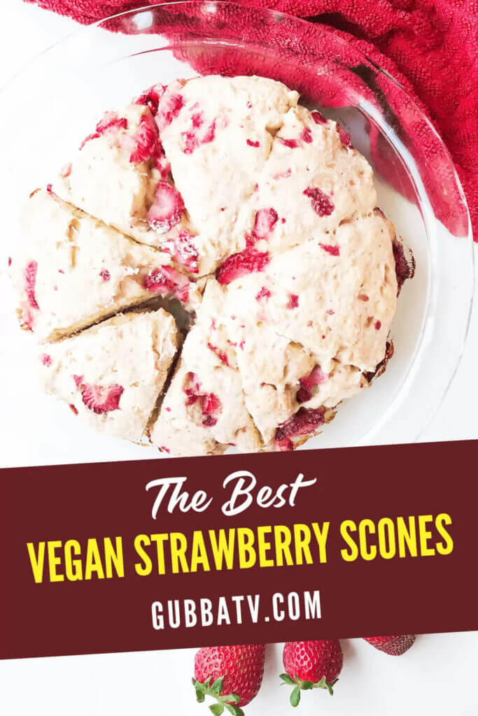 The Best Vegan Strawberry Scones
