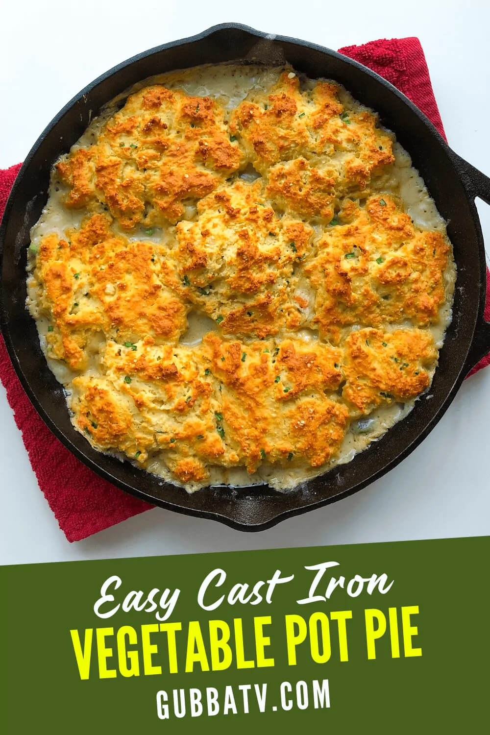 Easy Cast Iron Vegetable Pot Pie