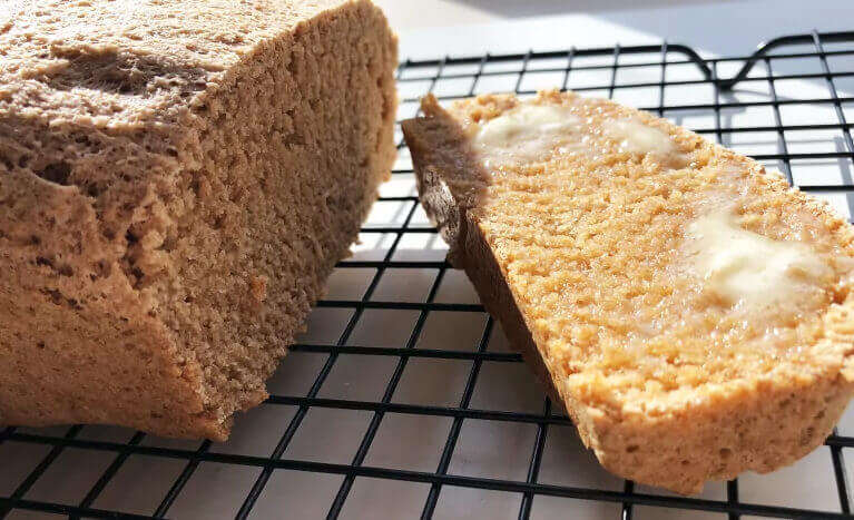 whole wheat bread on cooling rack