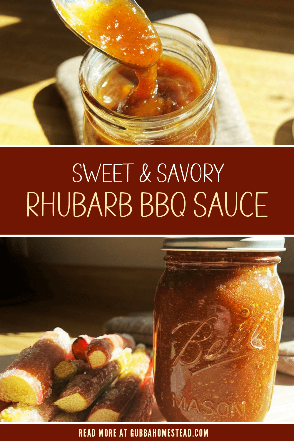 Sweet & Savory Rhubarb BBQ Sauce