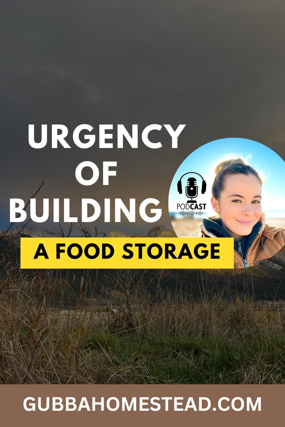 Urgency Of Building A Food Storage