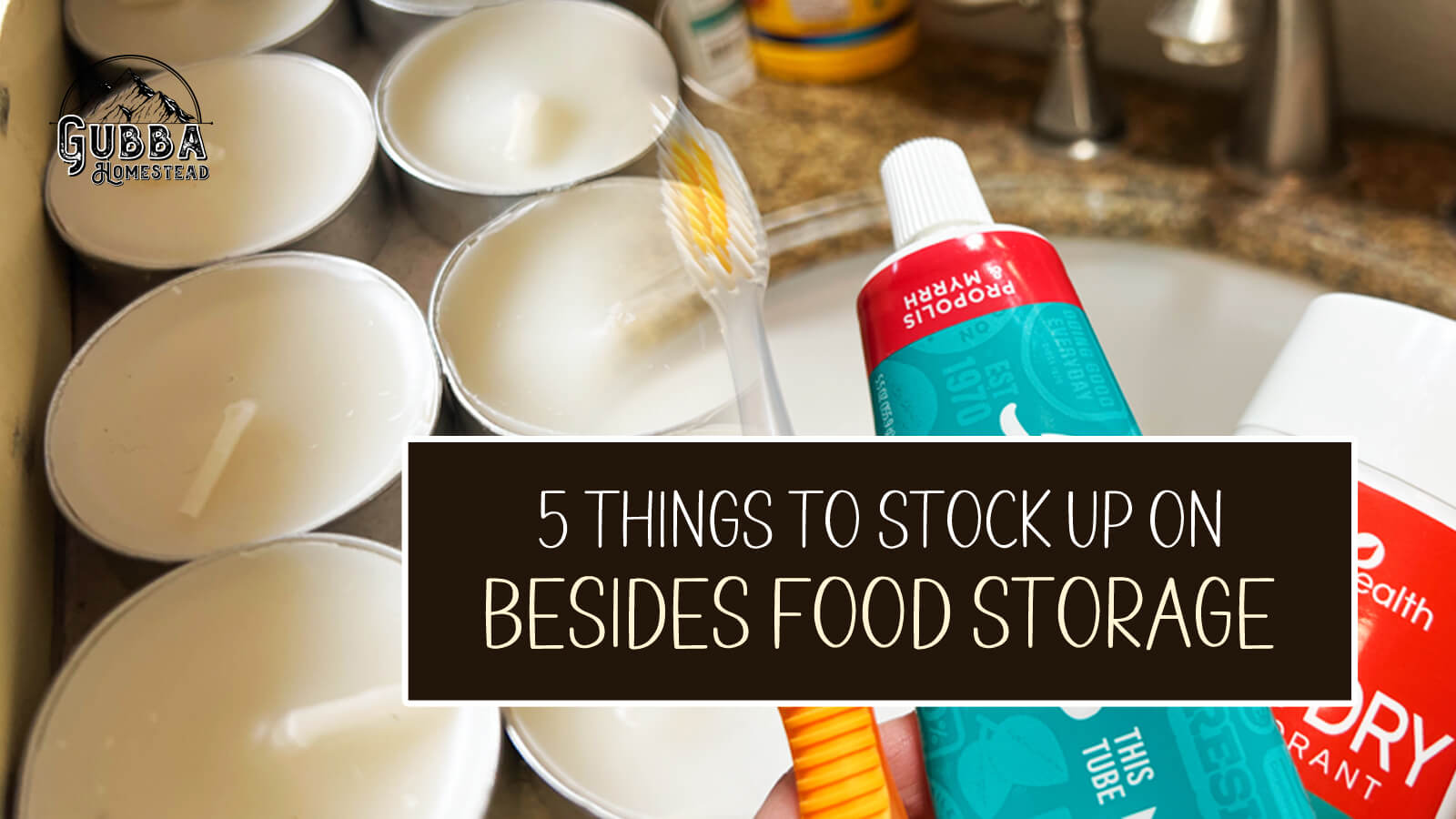 5 Things To Stock Up On Besides Food Storage Gubba Homestead