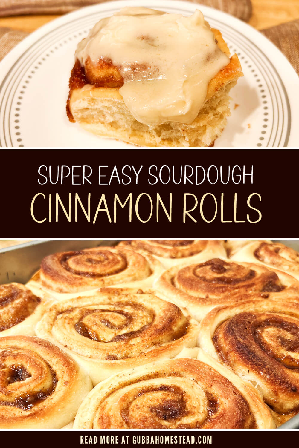 Super Easy Sourdough Cinnamon Rolls