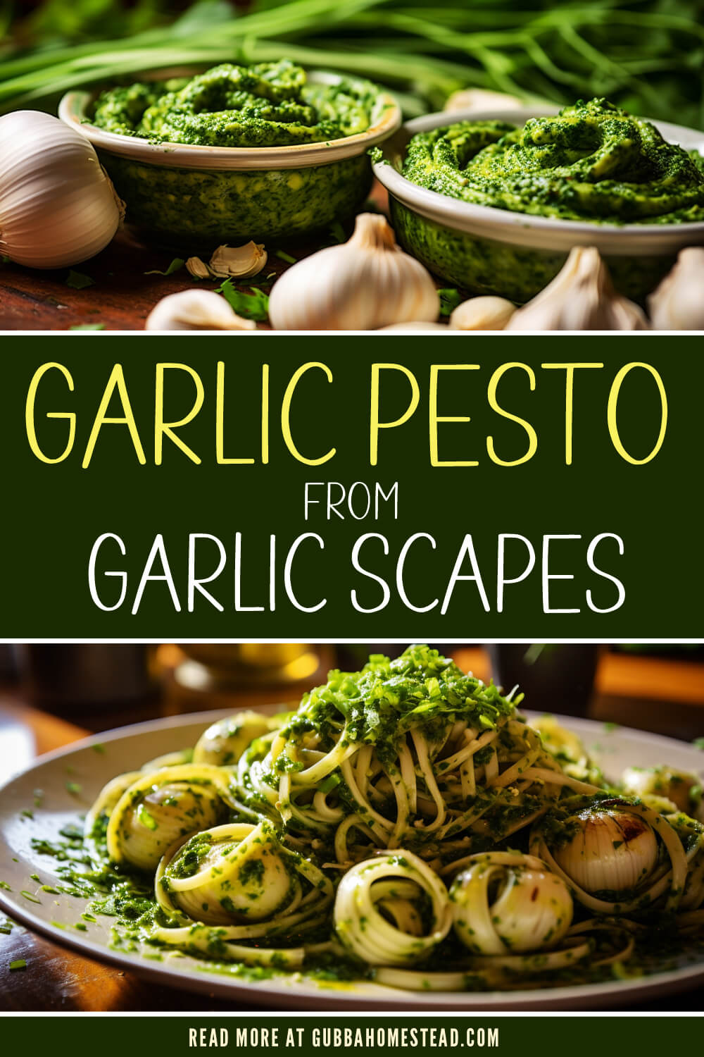 Flavorful Garlic Pesto from Garlic Scapes