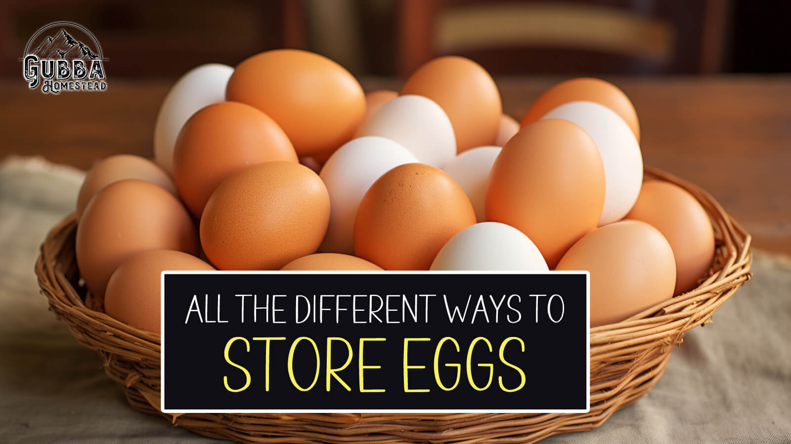 All The Different Ways To Store Eggs Gubba Homestead
