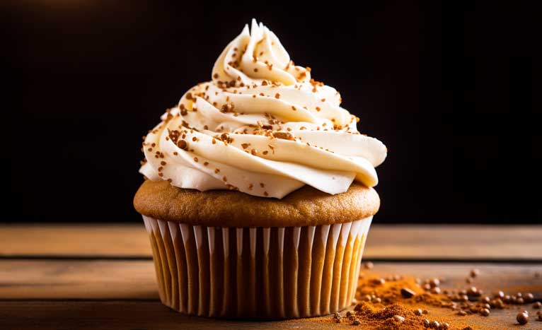 pumpkin spice cupcake