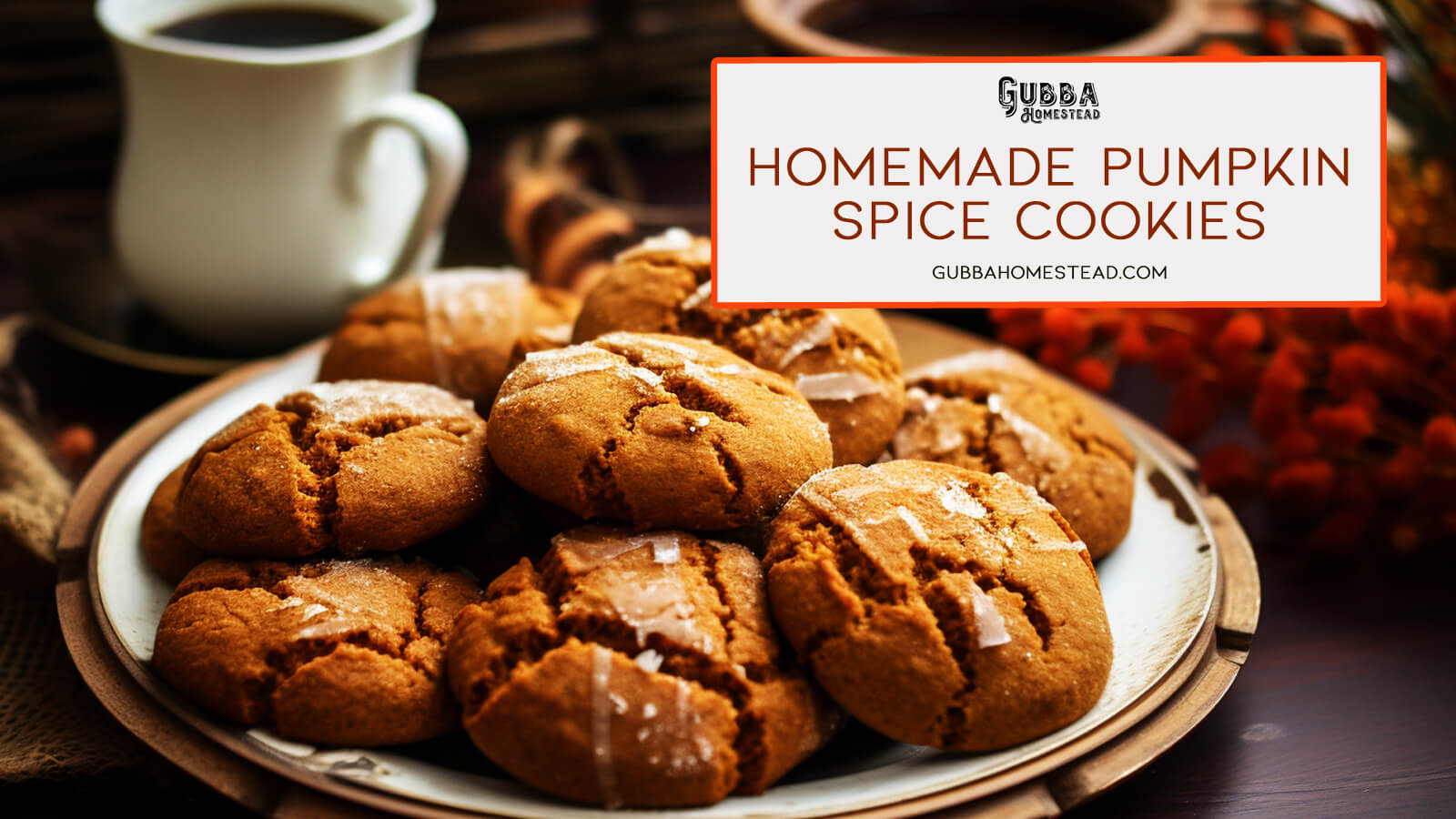 Homemade Pumpkin Spice Cookies - Gubba Homestead