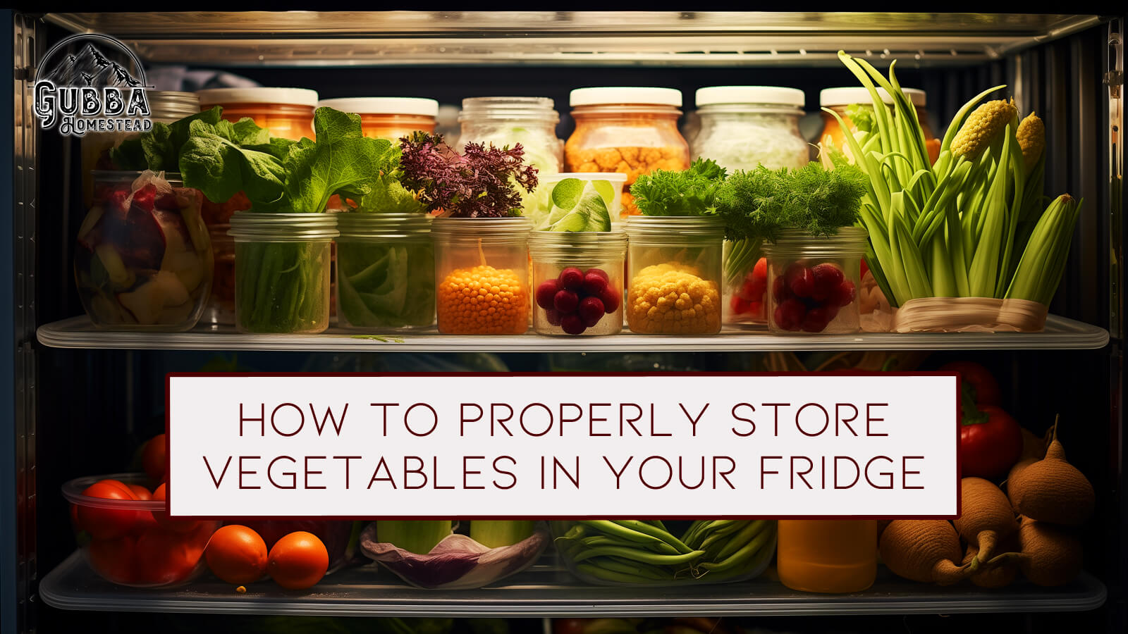 How to Properly Store Vegetables in Your Fridge Gubba Homestead