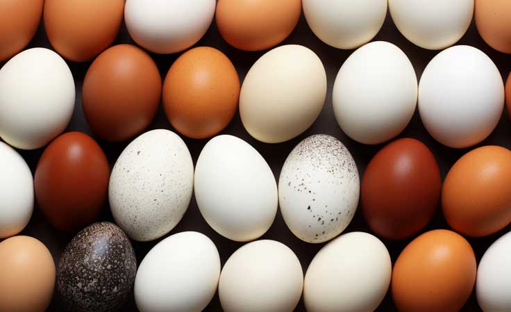 types of chicken eggs