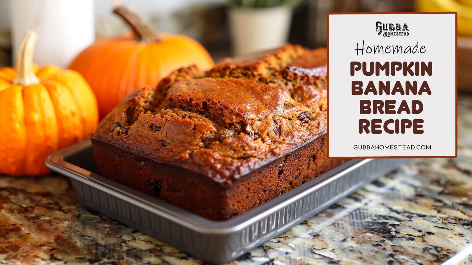 Pumpkin Banana Bread Recipe - Gubba Homestead