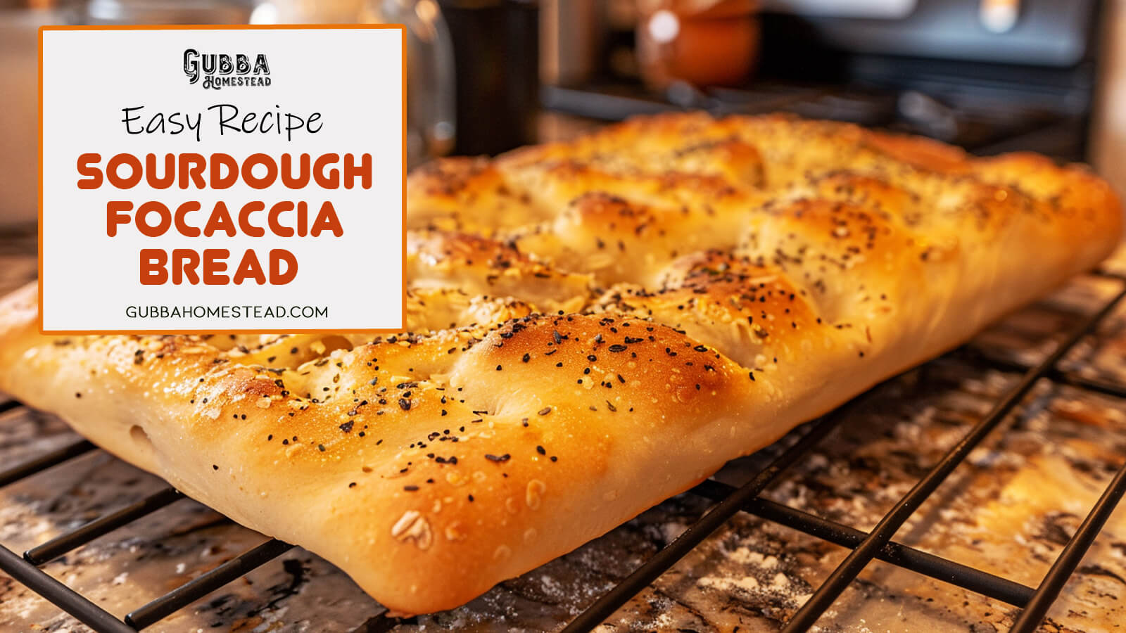 Easy Sourdough Focaccia Bread Recipe - Gubba Homestead