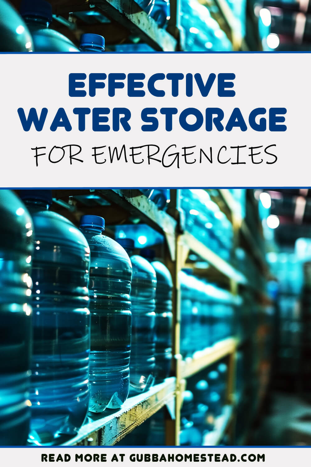 Effective Water Storage for Emergencies
