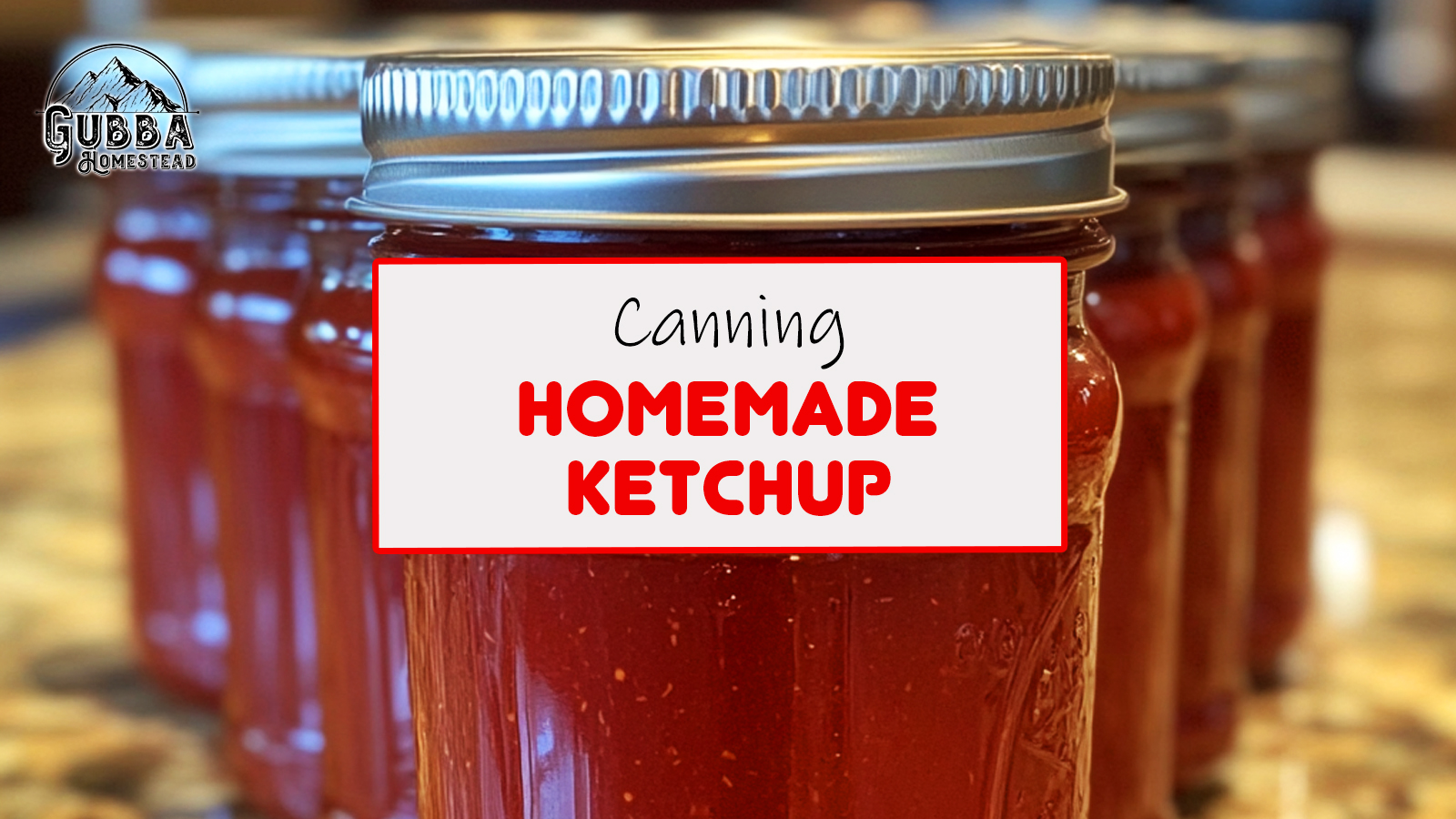 Canning Homemade Ketchup Recipe - Gubba Homestead