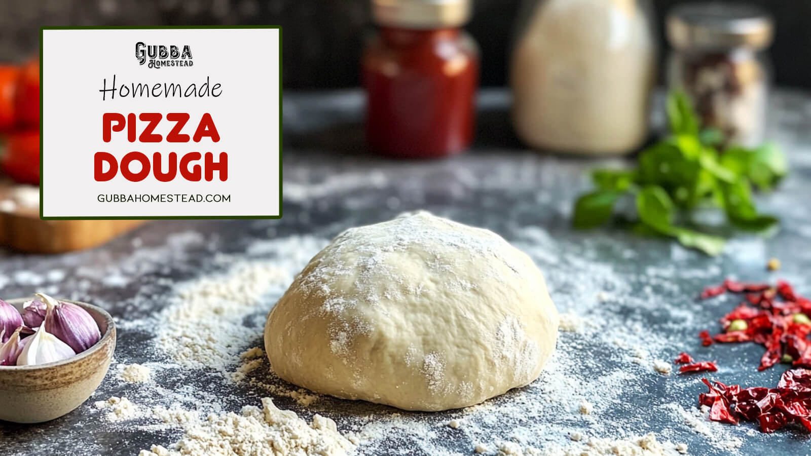 Homemade Pizza Dough Recipe - Gubba Homestead
