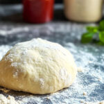 making homemade pizza dough