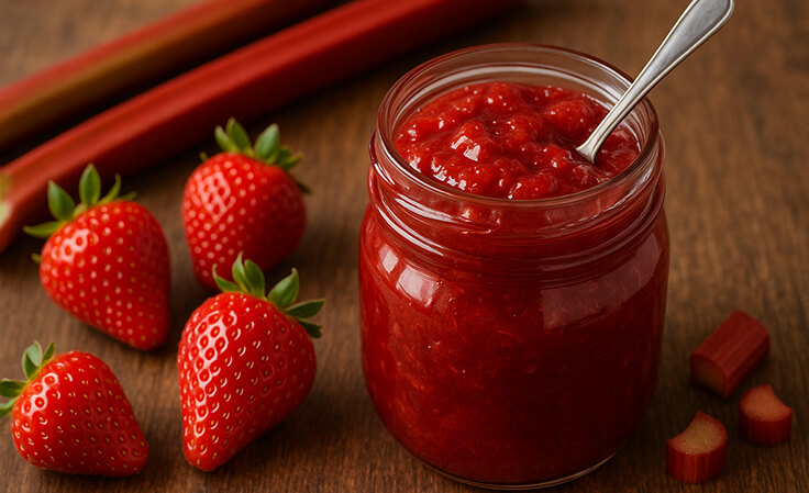 strawberry rhubarb jam