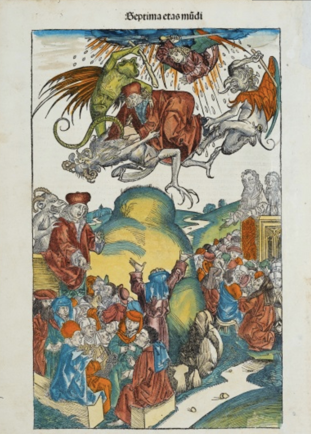 Adam Fighting The Dragon